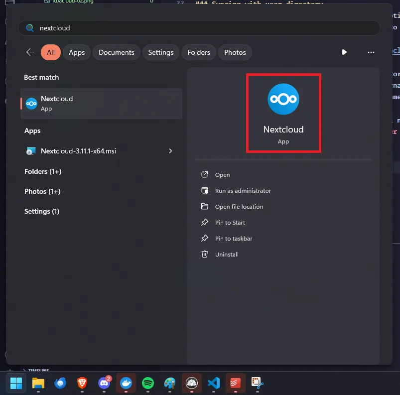 Windows Open NextCloud pt 1