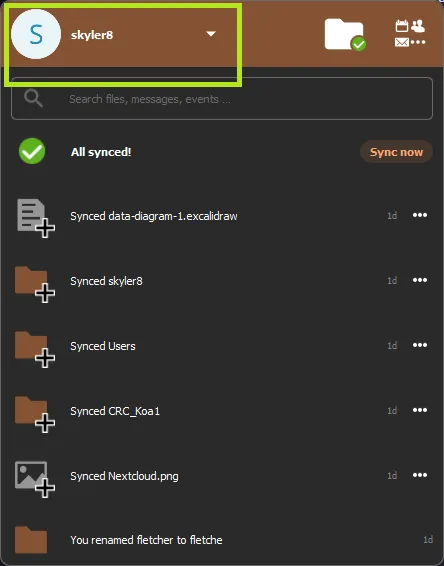 NextCloud Username