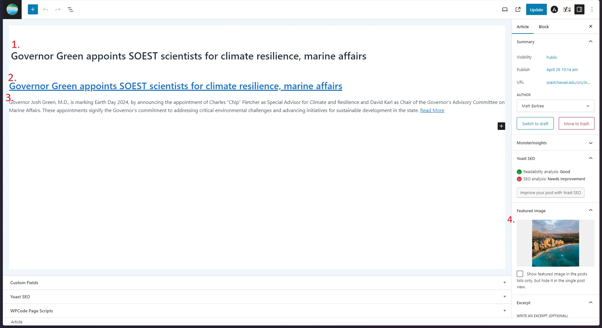 Wordpress Post Creator