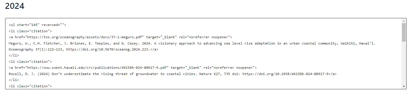 Wordpress Publication HTML Editor