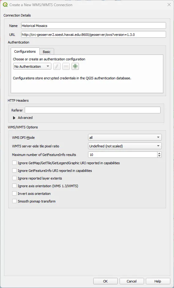 WMS Connection